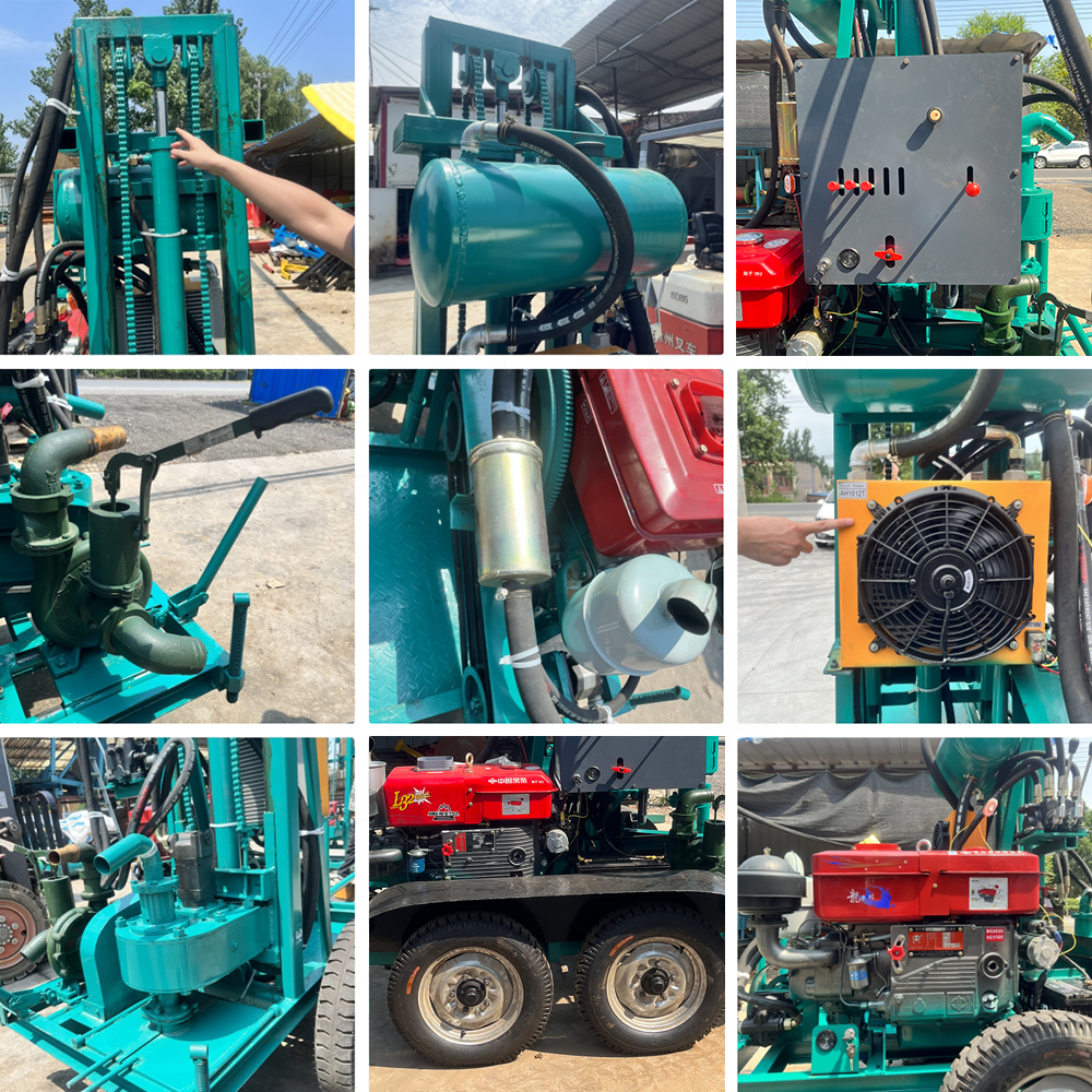 AKL-150Y+ portable shallow well drilling rig  small portable 80m depth water well drilling rig