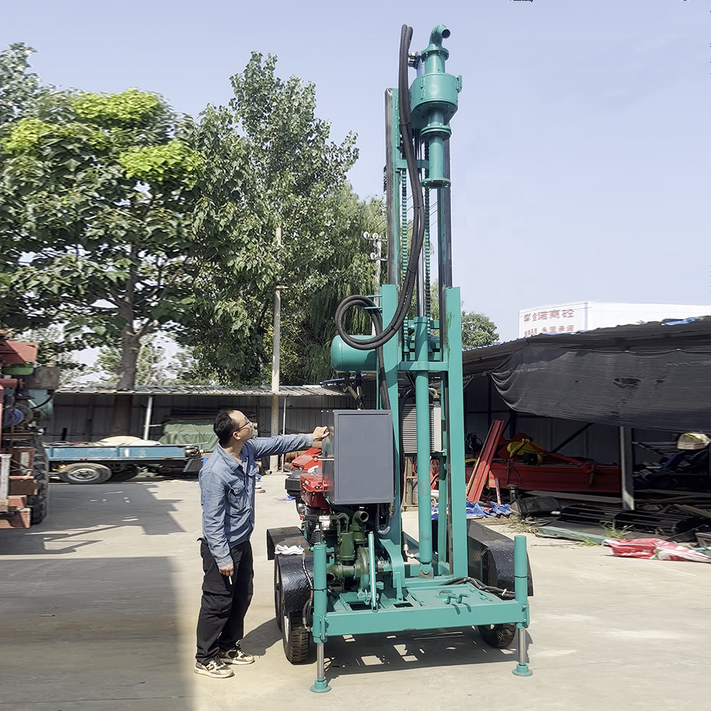 AKL-150Y+ portable shallow well drilling rig  small portable 80m depth water well drilling rig