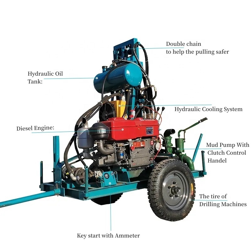 150Y Small Portable Core Drilling Rig High Quality Small Directional Drilling rig Machine Small Crawler Drill Rig