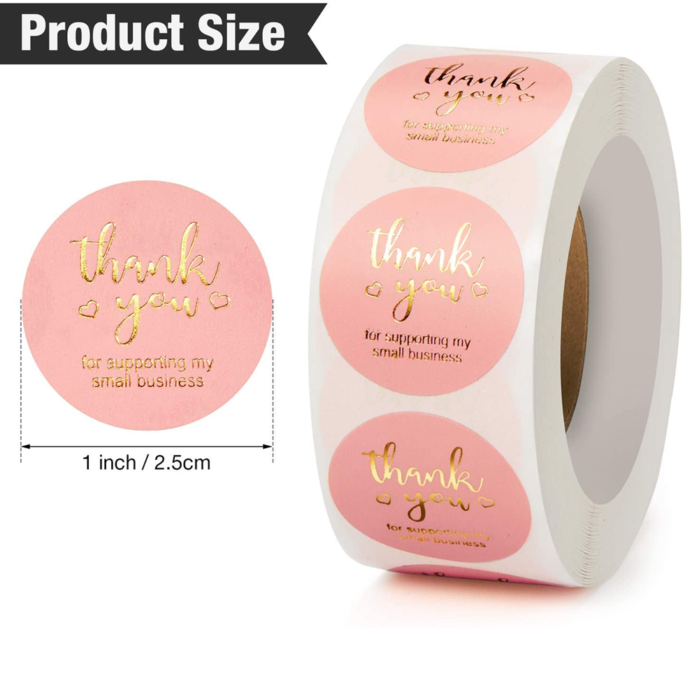 Personalized product private custom round stickers self adhesive waterproof sticker label printing logo sticker roll