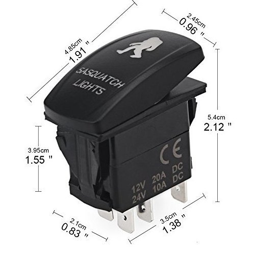 Multifunction Switch Panel Kit with 6pcs on-off Blue LED rocker switch,  Digital Voltmeter ,4.2A Dual USB Charger