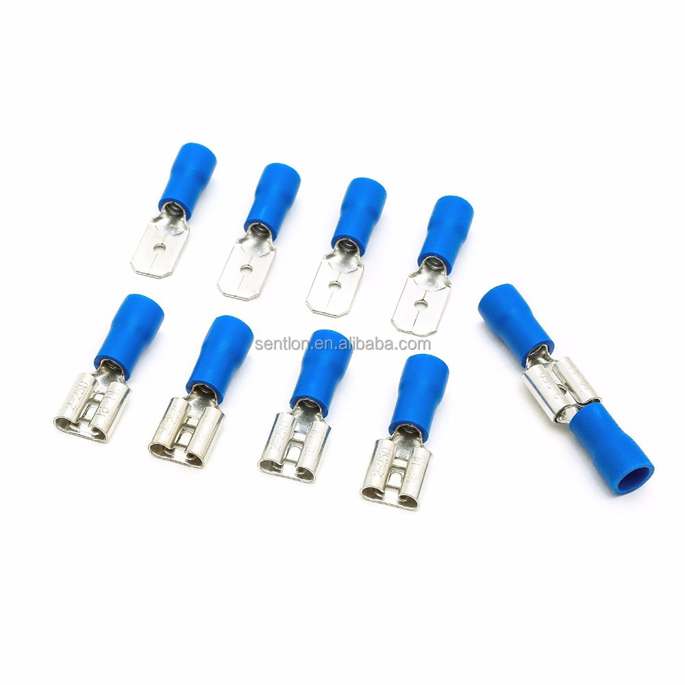 Wholesale Automotive MDD2-250 / FDD2-250 Butt Connector Crimp Terminal Male Female Pre-Insulating Joint 14-16 AWG