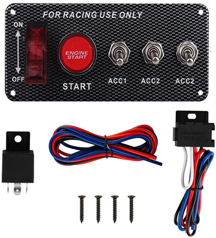 High quality 5 in 1 Aluminum Switch Panel for Racing Car