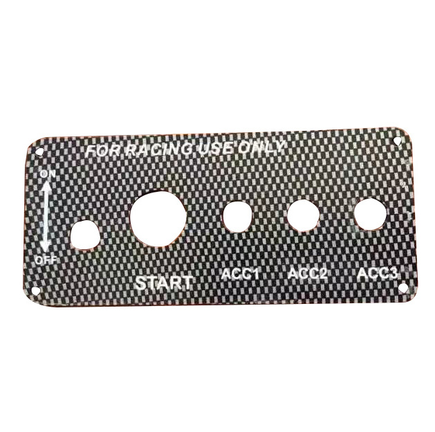 High quality 5 in 1 Aluminum Switch Panel for Racing Car