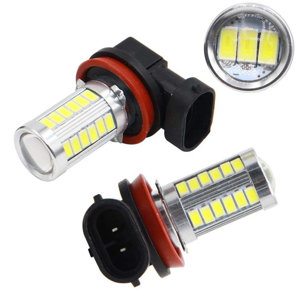 12V Car H8 H11  9005 Hb3 9006 Hb4 H4 H7 P13w H16 5630 33SMD Led  Fog Lamp Daytime Running Light Bulb Turning Parking Bulb