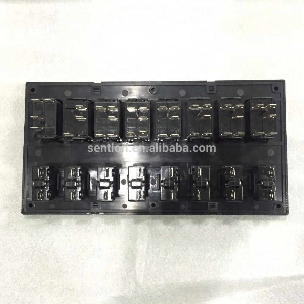 Car Part Waterproof 8 pcs/6 pcs/4pcs Car Marine Boat 12v LED Rocker Switch Circuit Panel Breaker