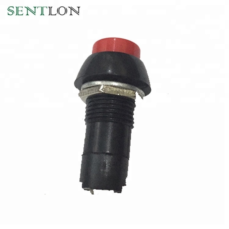 Factory Supply1A 250VAC Red Small Momentary Led Mini Brass Push Button Switch