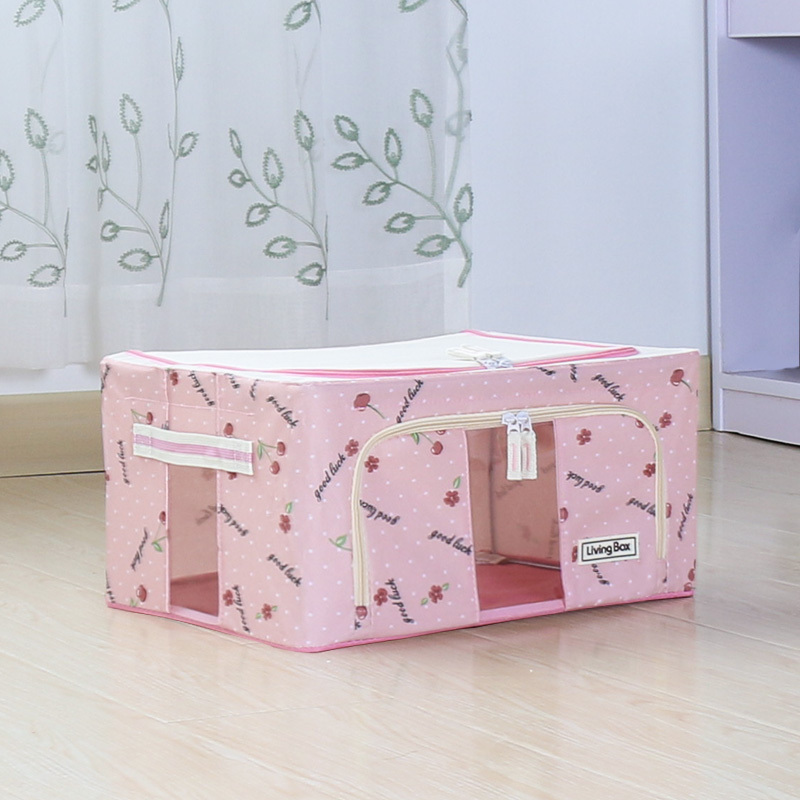 Home Organizer Foldable Storage Container Quilt Pillow Blanket Clothes Box Space Saving for Toy Storage Wholesale Available