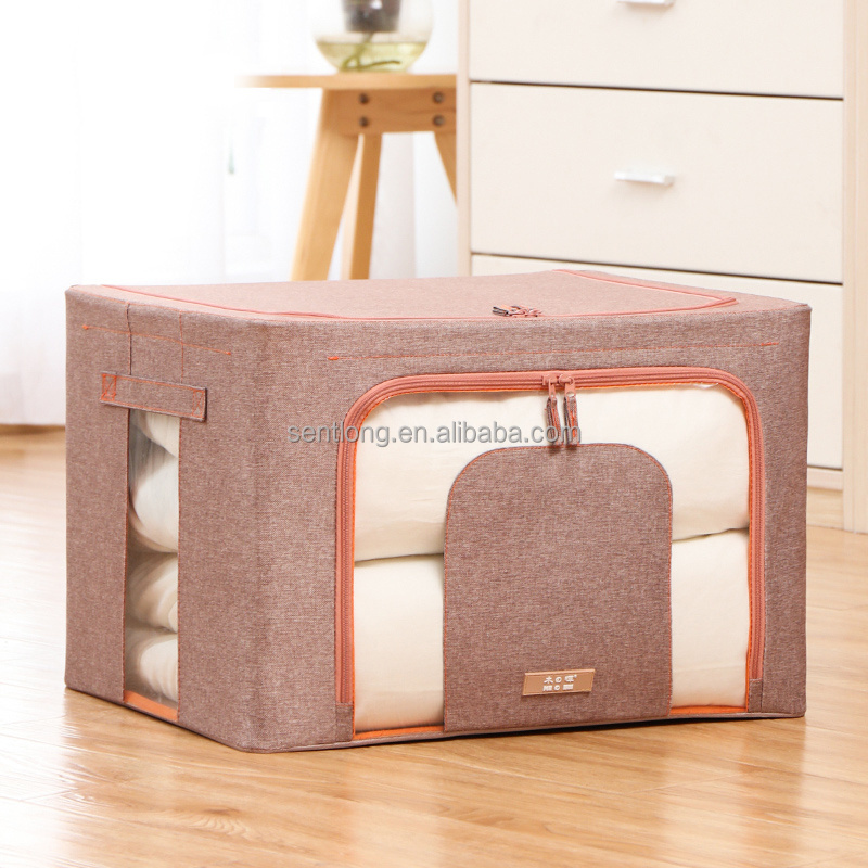 Quilt OEM China Wholesale Storage Box Stackable Used Foldable Fabric Storage Box,Clothes Organization