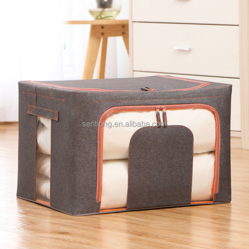 Quilt OEM China Wholesale Storage Box Stackable Used Foldable Fabric Storage Box,Clothes Organization