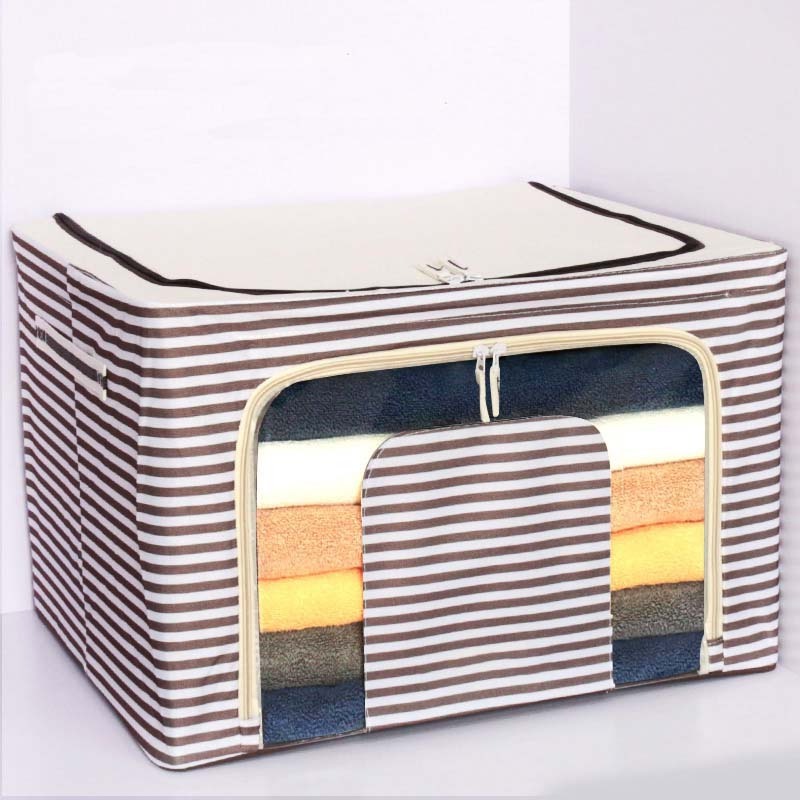 Oxford Cloth Clothes Quilt Storage Bag Duvet Blankets Storage Closet Organizer For Wardrobe Stackable Storage Box Drawer