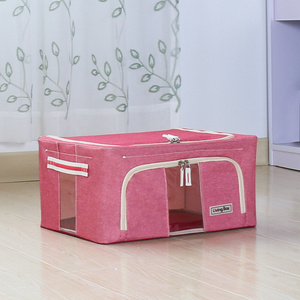 Home Organizer Foldable Storage Container Quilt Pillow Blanket Clothes Box Space Saving for Toy Storage Wholesale Available