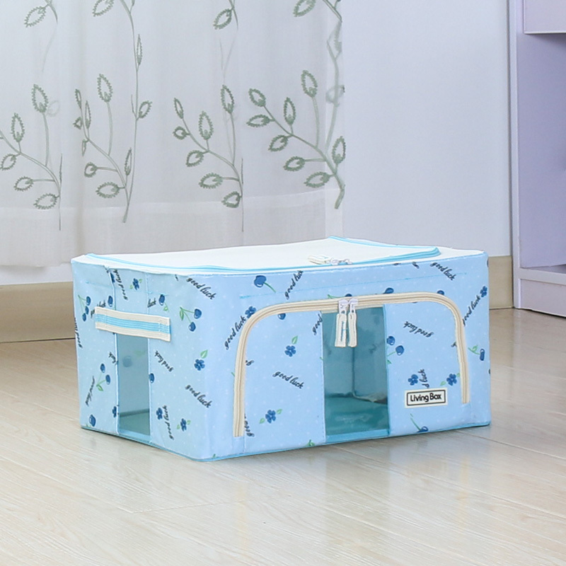 Home Organizer Foldable Storage Container Quilt Pillow Blanket Clothes Box Space Saving for Toy Storage Wholesale Available