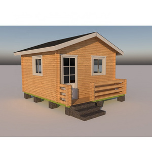 Cheap Russian pine Prefab Wooden House log Cabin for sale