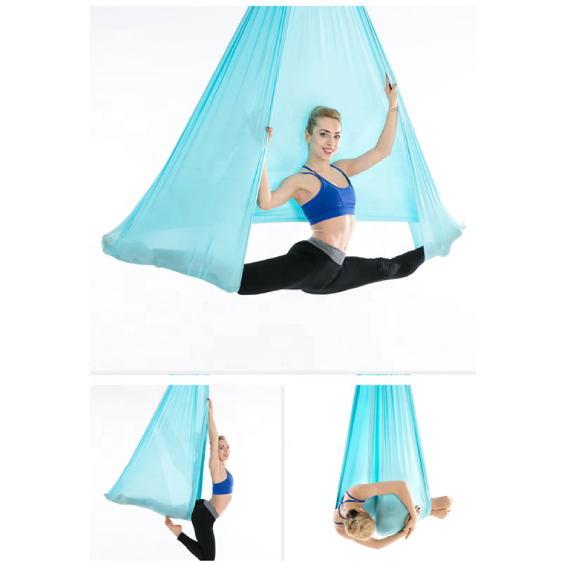 Indoor Yoga Buckles And Ropes Stretch Anti Gravity Silk Swing Trapeze Aerial Yoga Hammock