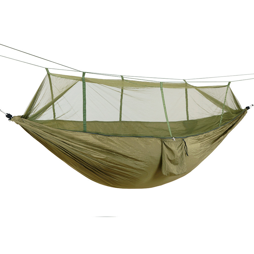 In Stock Fast Delivery 1 or 2 Person Nylon Foldable Portable Mosquito Net Hanging Hammock Tent For Outdoor