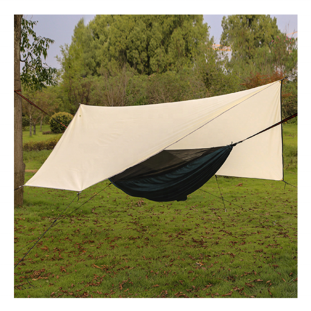 Factory Direct ODM OEM Glamping Luxury Outdoor Tarp Camping Hammock Rain Fly Tarpaulin