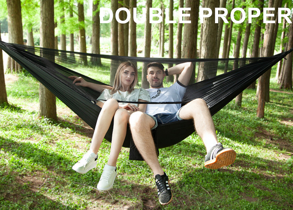 Portable Travel Tree Tent Camping Hammock Parachute Nylon Hammock with Mosquito Net for Outdoor Backpacking