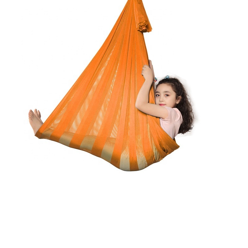 Mesh Net Yoga Hanging Backpacking Swing Hammock for Indoor Home Kids Multifunction