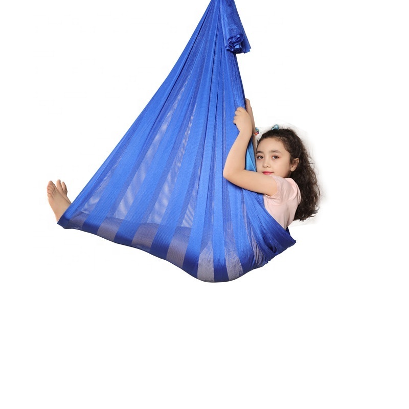 Mesh Net Yoga Hanging Backpacking Swing Hammock for Indoor Home Kids Multifunction