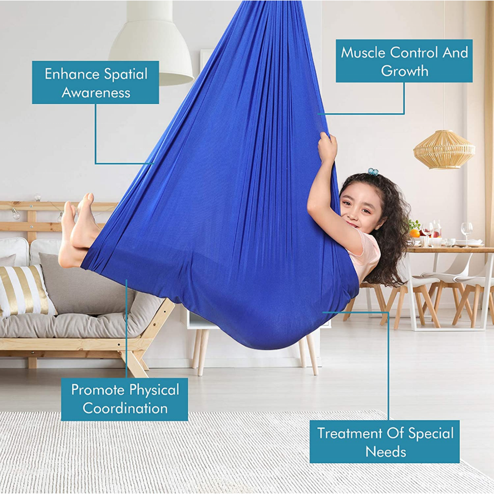 1.5M Premium Set Kids Hamac Indoor Toys Kids Yoga Hammock Kinderyoga Porch Sensory Therapy Swings for Autism