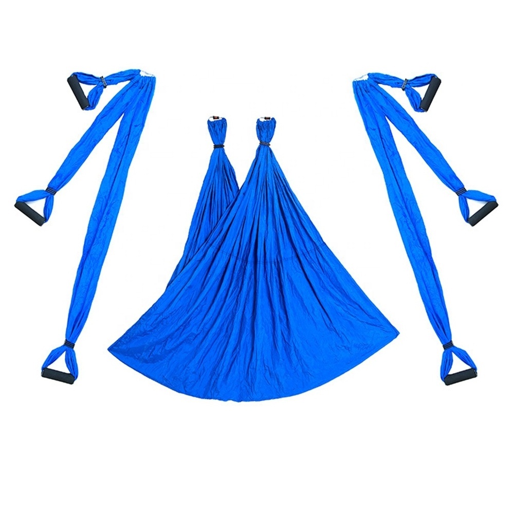 Yoga Swing Hammock Sling for Antigravity Yoga Exercise Aerial Yoga Swing Band Hammock Carry Bag(royal blue)