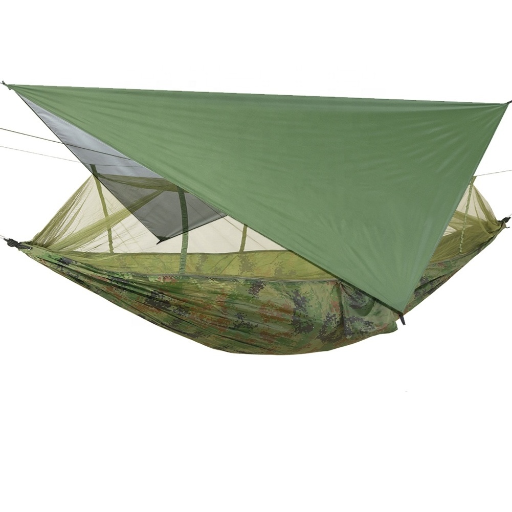 Boutique outdoor waterproof sunshade hammock with mosquito net awning is portable and easy to carry canopy hammock swing