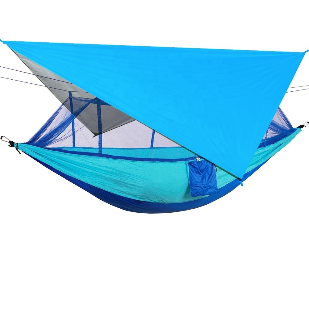 New outdoor hammock with rain fly cover ultralight folding hammock waterproof cloth tent rain fly cover canopy hammock swing