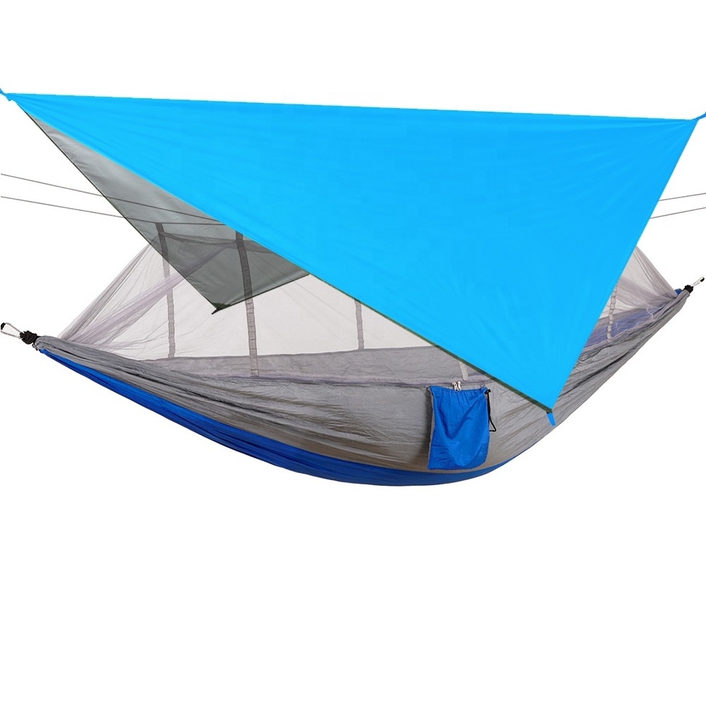 New outdoor hammock with rain fly cover ultralight folding hammock waterproof cloth tent rain fly cover canopy hammock swing