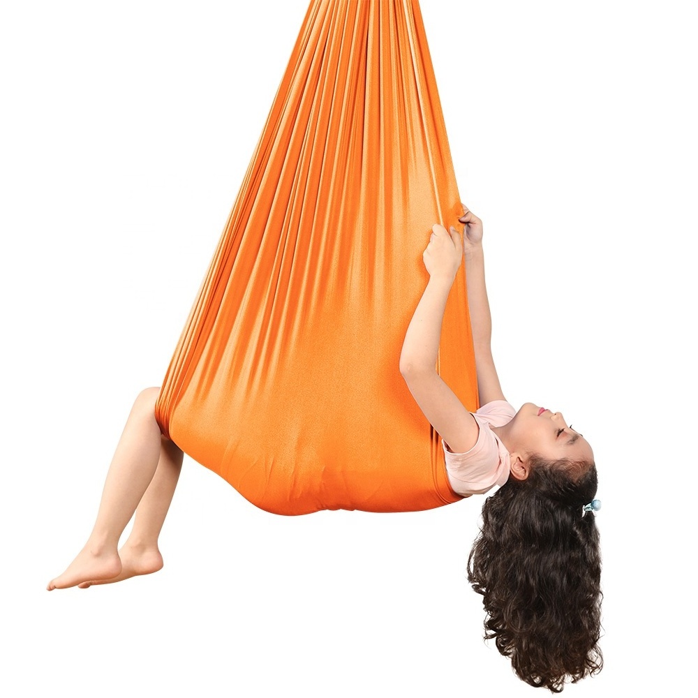 1M China Sensory Orange Sensory Hammock Therapy Swing for Autism Kids