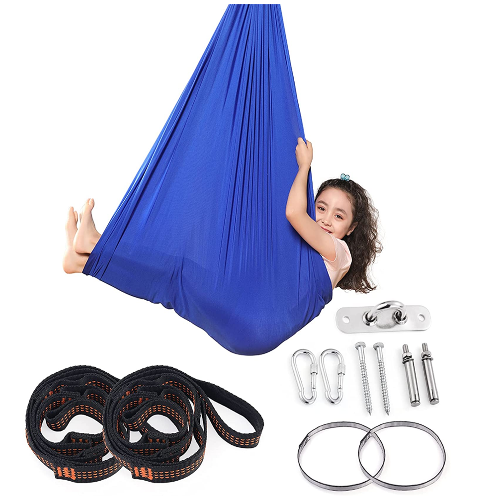 Children's Stretch Nylon Silk Yoga Swing Hammock Frame Anti-rollover Single Hammock Hammock Swing Chair Stand