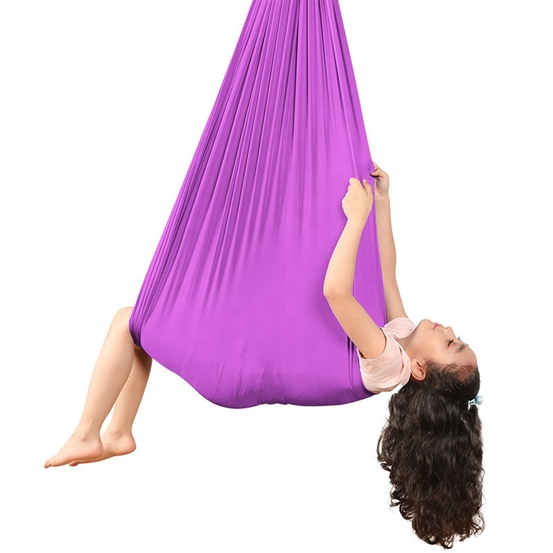 Children's Stretch Nylon Silk Yoga Swing Hammock Frame Anti-rollover Single Hammock Hammock Swing Chair Stand