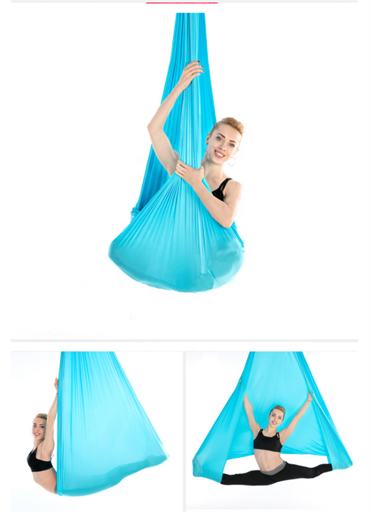 Yoga Hammock Full Set Handles Aerial Yoga Ceiling Hammock Flying Swing Chair Trapeze Yoga Inversion Device Home Hanging Belt