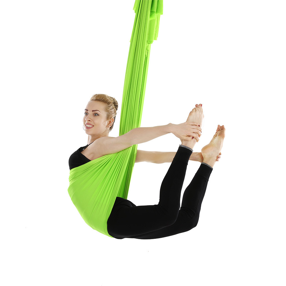 Yoga Hammock Full Set Handles Aerial Yoga Ceiling Hammock Flying Swing Chair Trapeze Yoga Inversion Device Home Hanging Belt