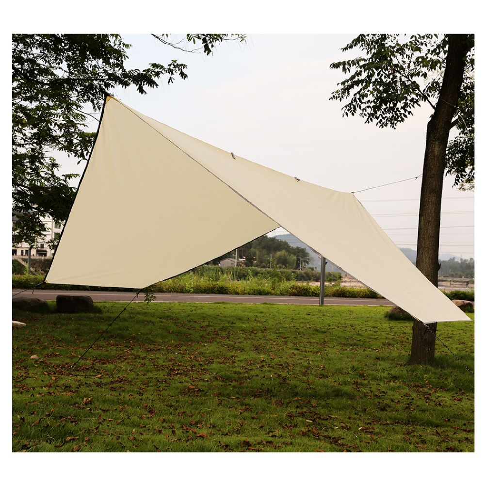 New outdoor camping multifunctional waterproof beach waterproof survival equipment hexagonal tent sunshade awning