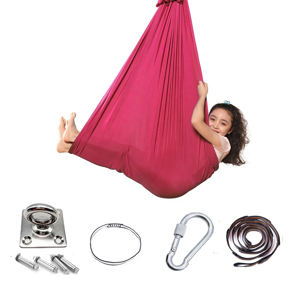 Children's ADHD Autism Sense Treatment Air Swing 1 meter chair hanging set Indoor children's yoga hammock treatment swing