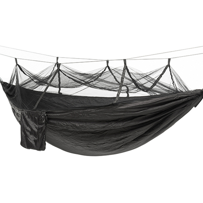 In Stock Fast Delivery 1 or 2 Person Nylon Foldable Portable Mosquito Net Hanging Hammock Tent For Outdoor