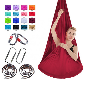 Exercises Fitness Nylon fabric Pilates yoga Swing Aerial Silks Flying Hammock set