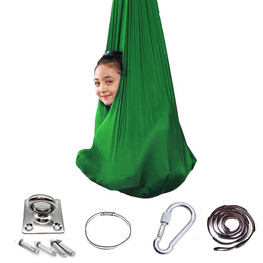 Children's ADHD Autism Sense Treatment Air Swing 1 meter chair hanging set Indoor children's yoga hammock treatment swing