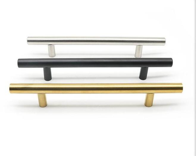 directly install Aluminum stainless steel brass cabinet column pull handle Aluminum handles