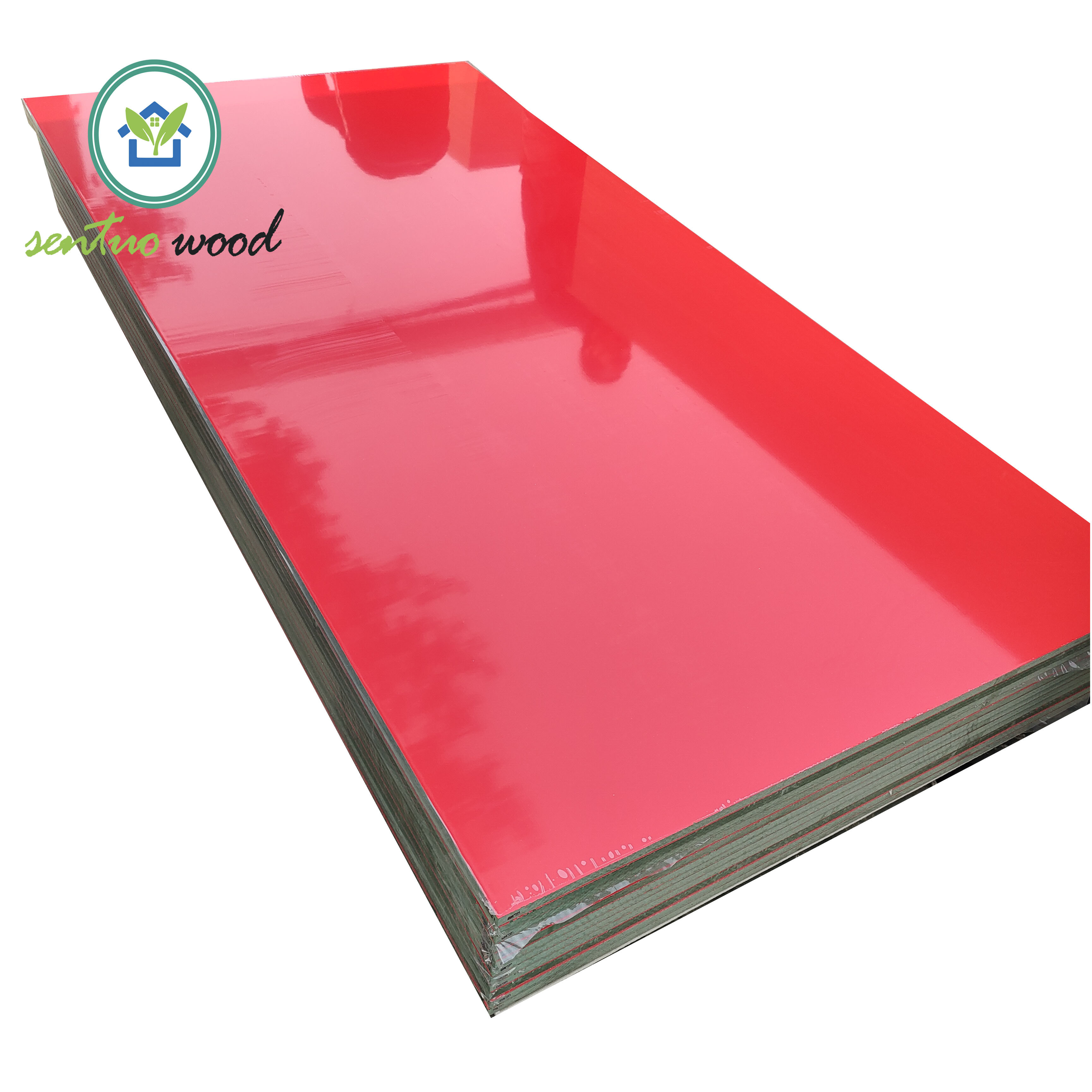 High glossy mirror effect UV melamine MDF board 18mm