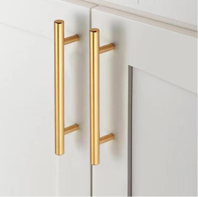 Modern Decor Aluminum stainless steel brass cabinet column pull handles for door