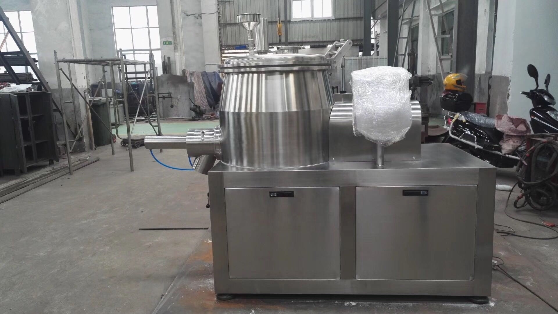 QZL series ball shot blasting rapid mixing wet granulator machine for fertilizer