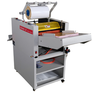 SMFM-390E 370mm digital fully automatic hot roll thermal laminating machine can double sides paper laminator