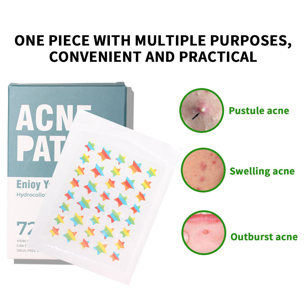 Cute Pattern Pimple Patches Acne Salicylic In Stock Hydrocolloid Face Care Sticker