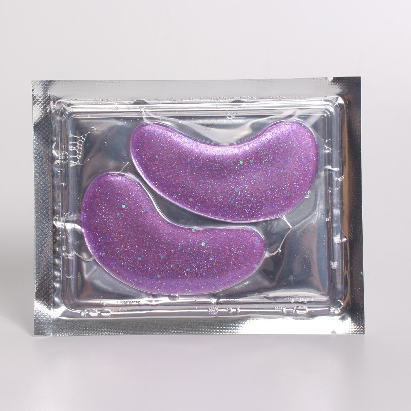 Glitter Removes Dark Circle Crystal Patch Sheet Gel Collagen Under Hydrogel Anti-Puffiness Personalised Disposable Eyepad Mask