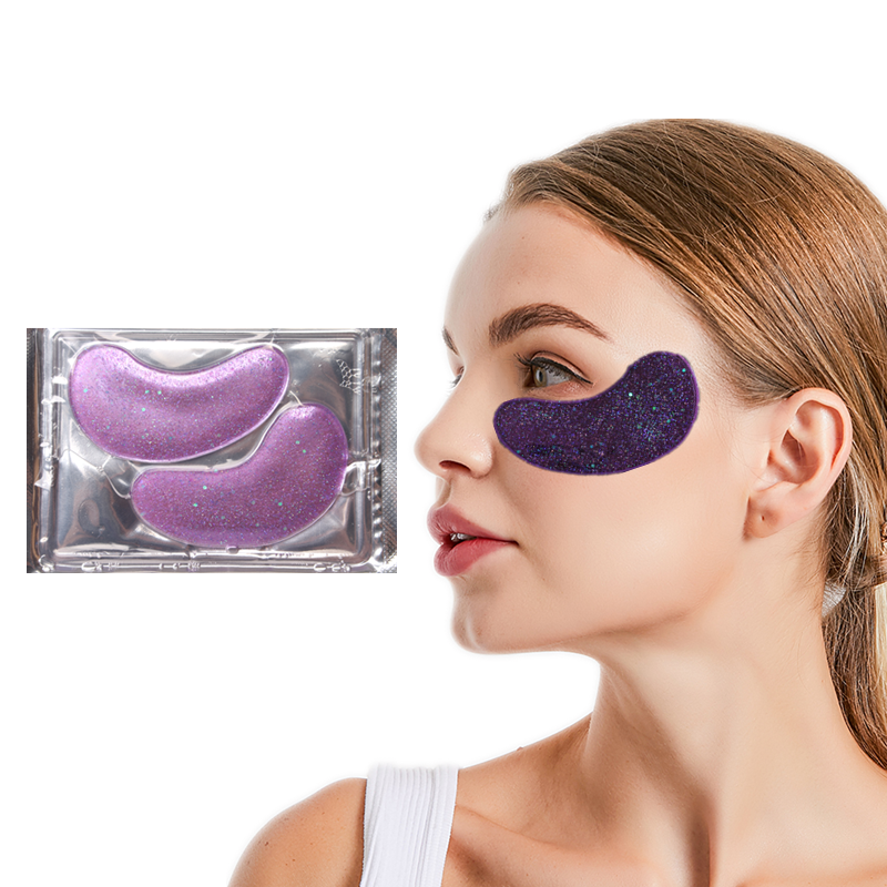 Glitter Removes Dark Circle Crystal Patch Sheet Gel Collagen Under Hydrogel Anti-Puffiness Personalised Disposable Eyepad Mask