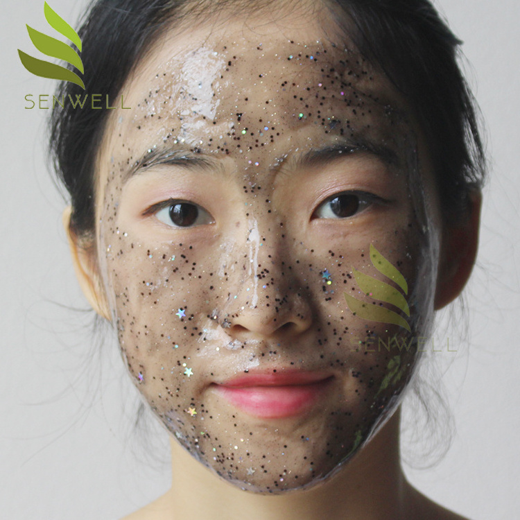 Hot sales OEM Moisturizing Star Face Mask whitening glitter peel off facial mask