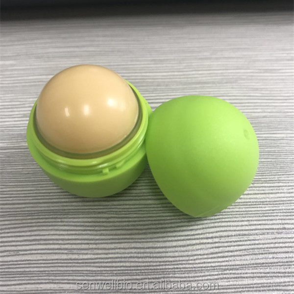 Beeswax Coconut Ball Shape lip balm stick