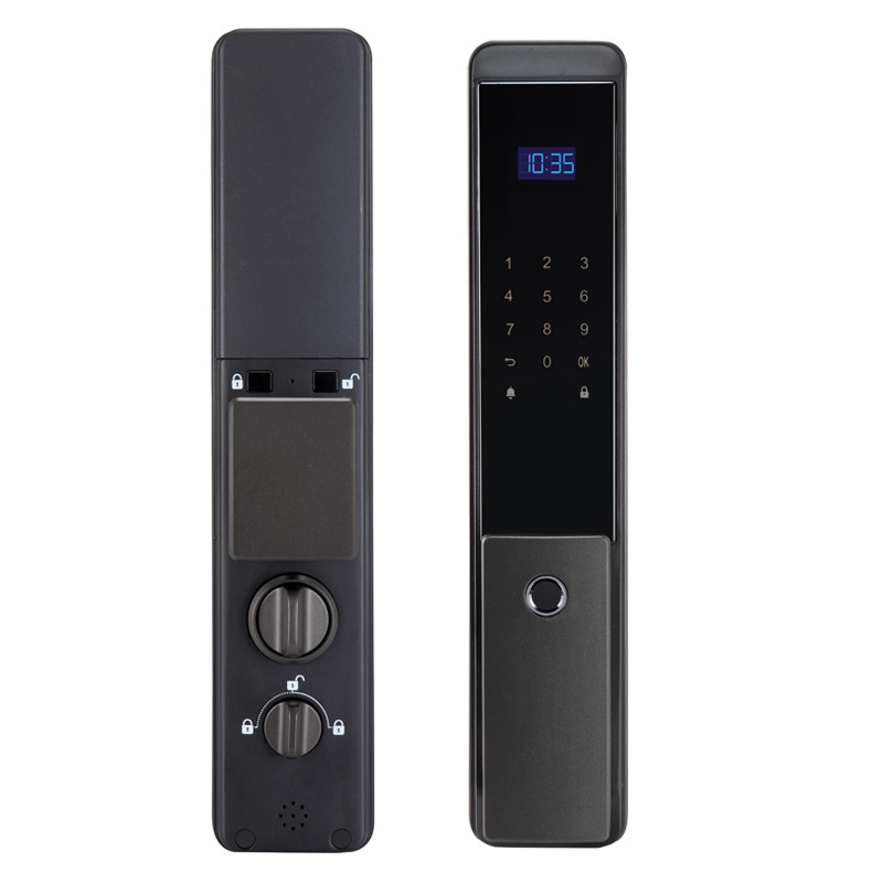 Doors security keyless entry system gate for patio doors automatic  operator wooden wood door lock tuya smart lock automatic